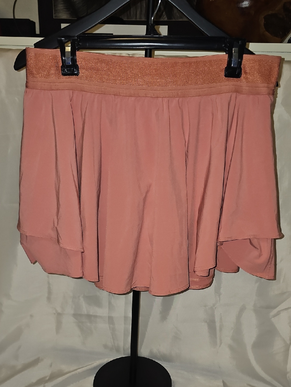 Women Lululemon Court Rival High-Rise Tennis Skirt Tall Peach Savannah Size 12
